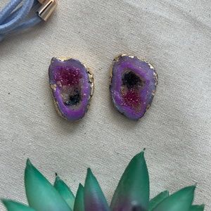 New Nurple Agate Earrings Stud earrings